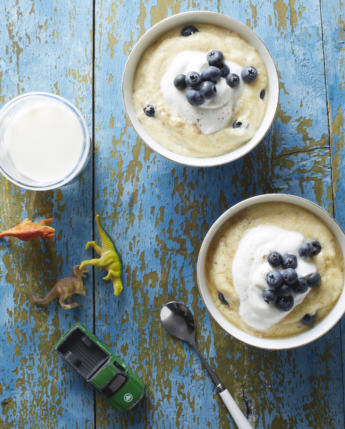 An easy, delicious upgrade from oatmeal: Blueberry Almond Breakfast Polenta | Stacie Billis