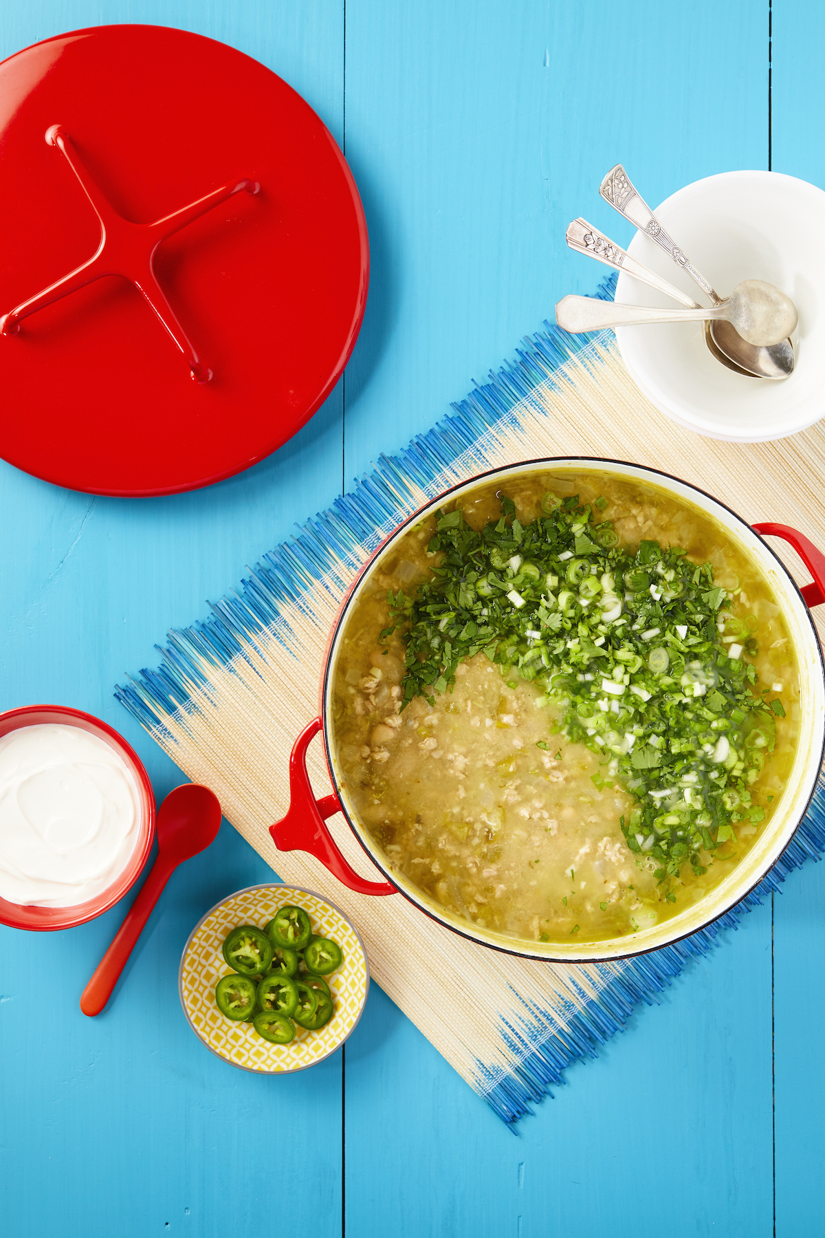 Green and White Chicken Chili recipe from the Winner! Winner! Chicken Dinner cookbook by Stacie Billis