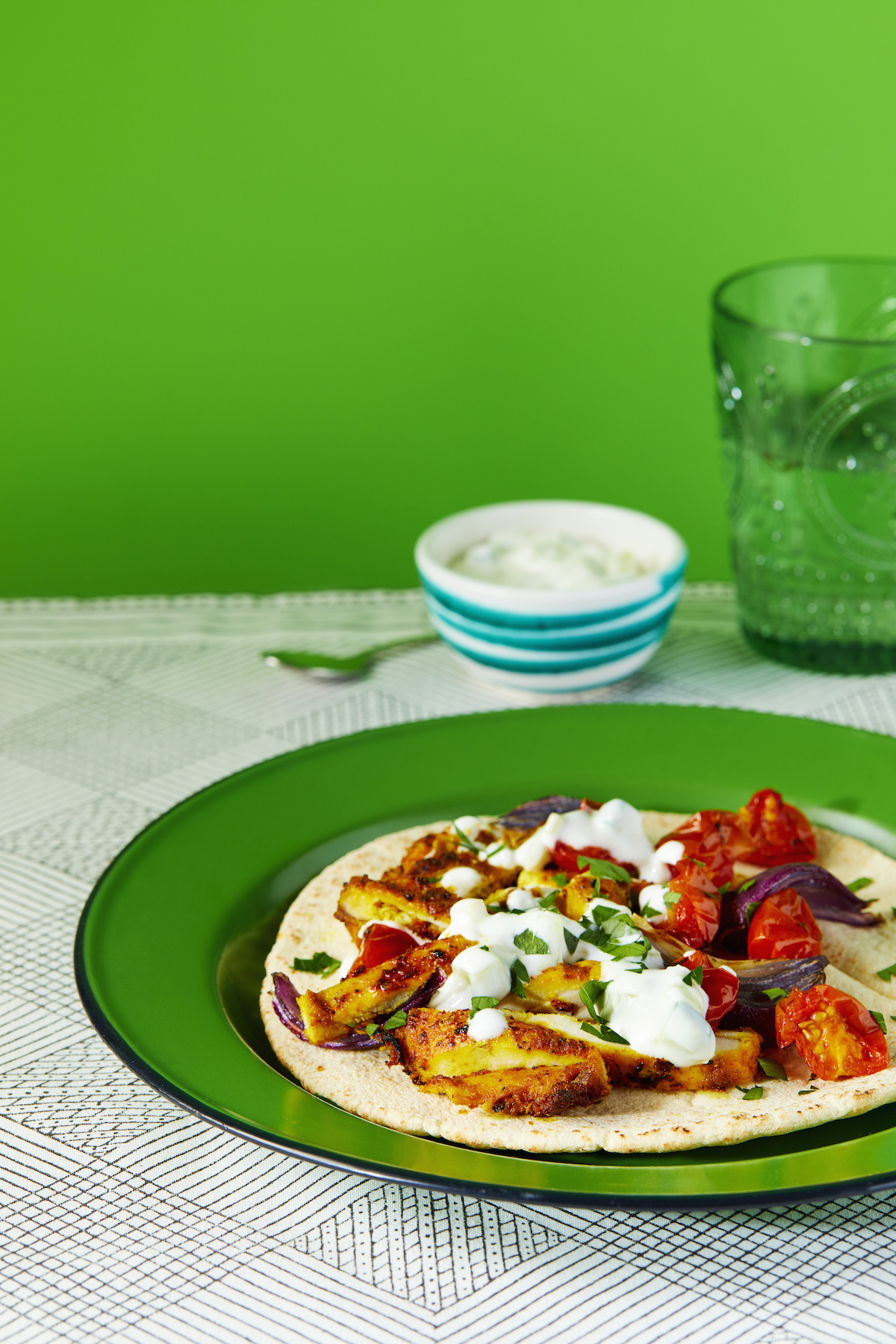 This Sheet Pan Chicken Shawarma recipe from the Winner! Winner! Chicken Dinner cookbook makes the street food classic an easy at-home dinner | Stacie Billis