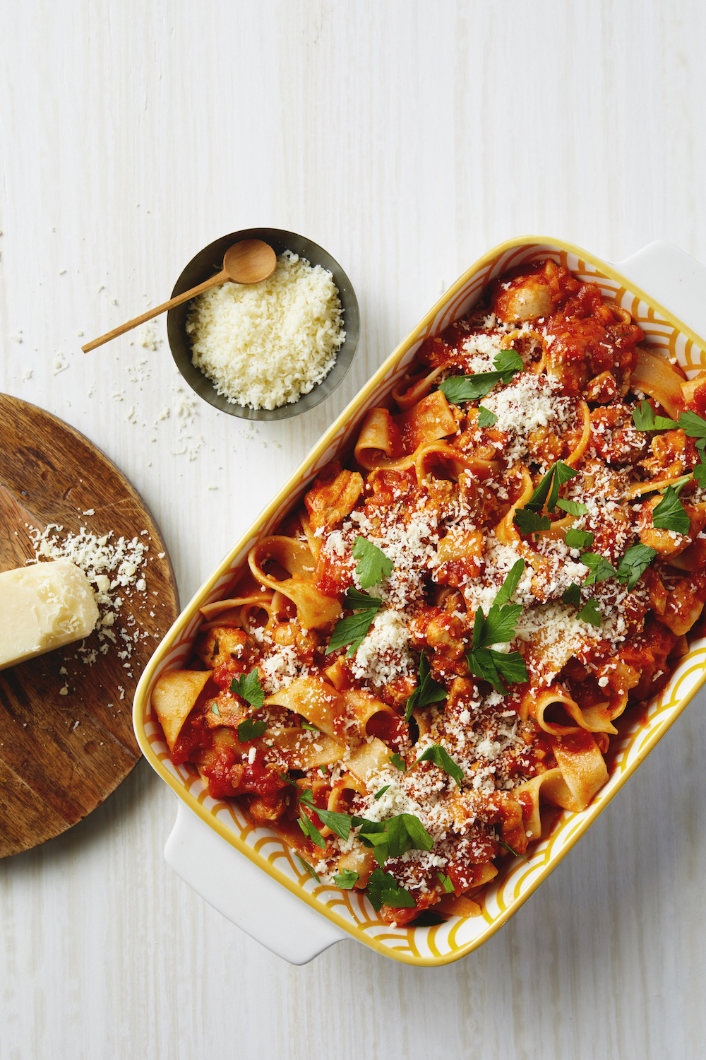 Chicken Thigh Ragu: a lighter brighter pasta and meat sauce | from Winner Winner Chicken Dinner by Stacie Billis