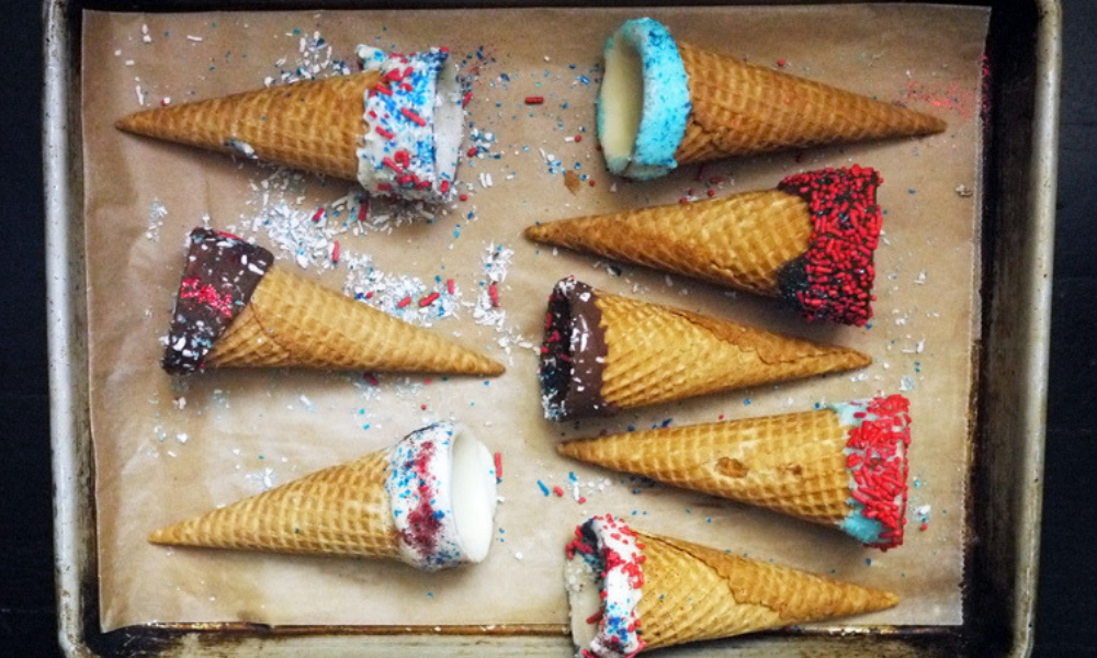 How To Make Chocolate Dipped Ice Cream Cones
