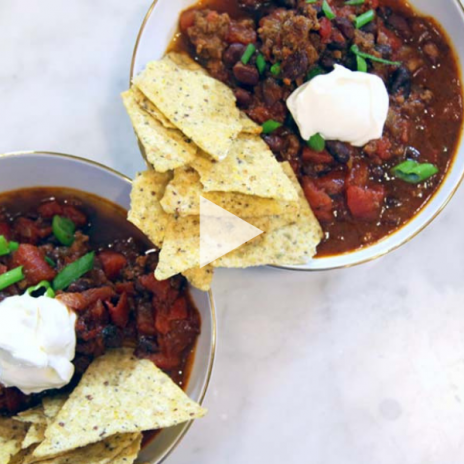 Five Ingredient Instant Pot Chili recipe | Stacie Billis