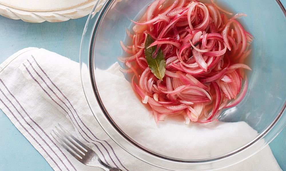 Quick Pickled Red Onion recipe from Make It Easy Cookbook by Stacie Billis