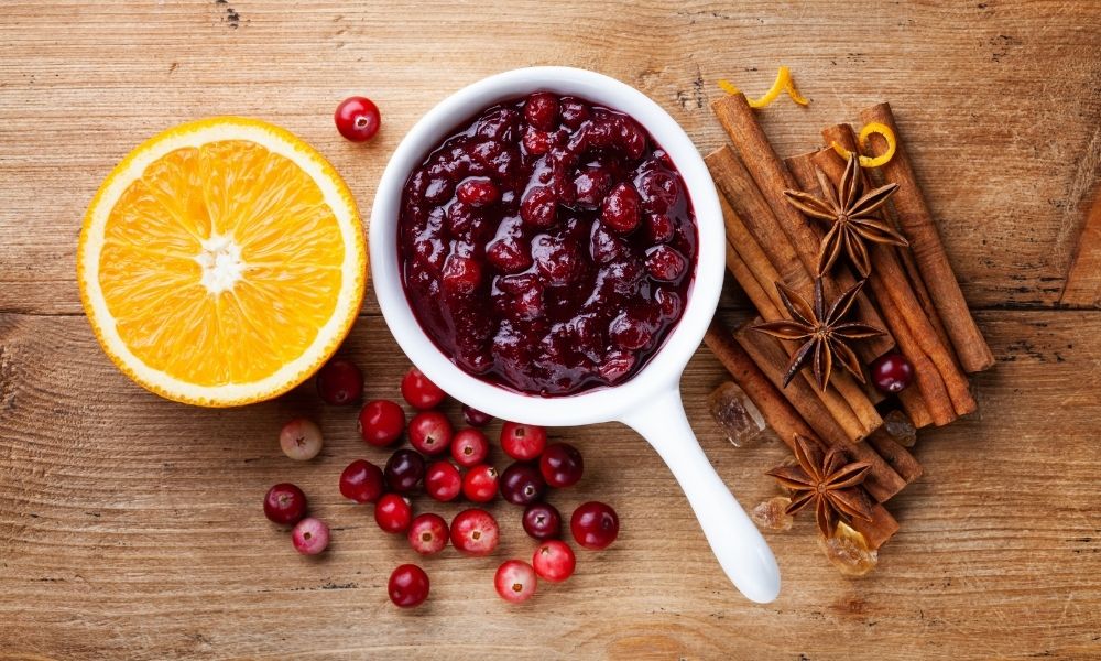 Spiced Instant Pot Cranberry Sauce recipe | Stacie Billis