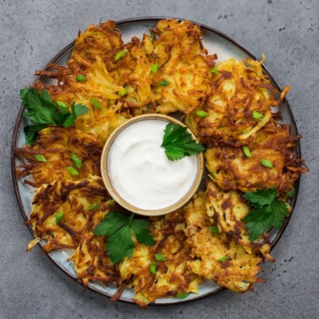 Classic (and nearly perfect!) Potato Latkes recipe: A latke recipe that's been passed down for generations | Stacie Billis