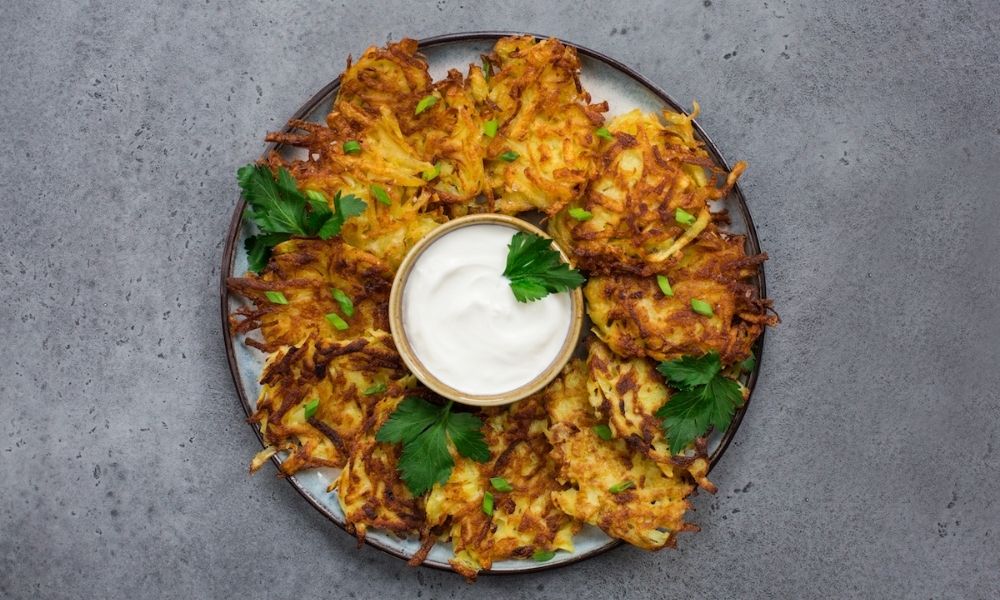 Classic (and nearly perfect!) Potato Latkes recipe: A latke recipe that's been passed down for generations | Stacie Billis