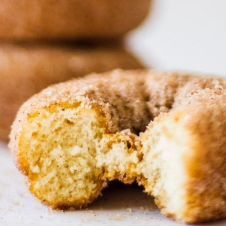 One-Bowl Baked Apple Cinnamon Donuts recipe | Stacie Billis